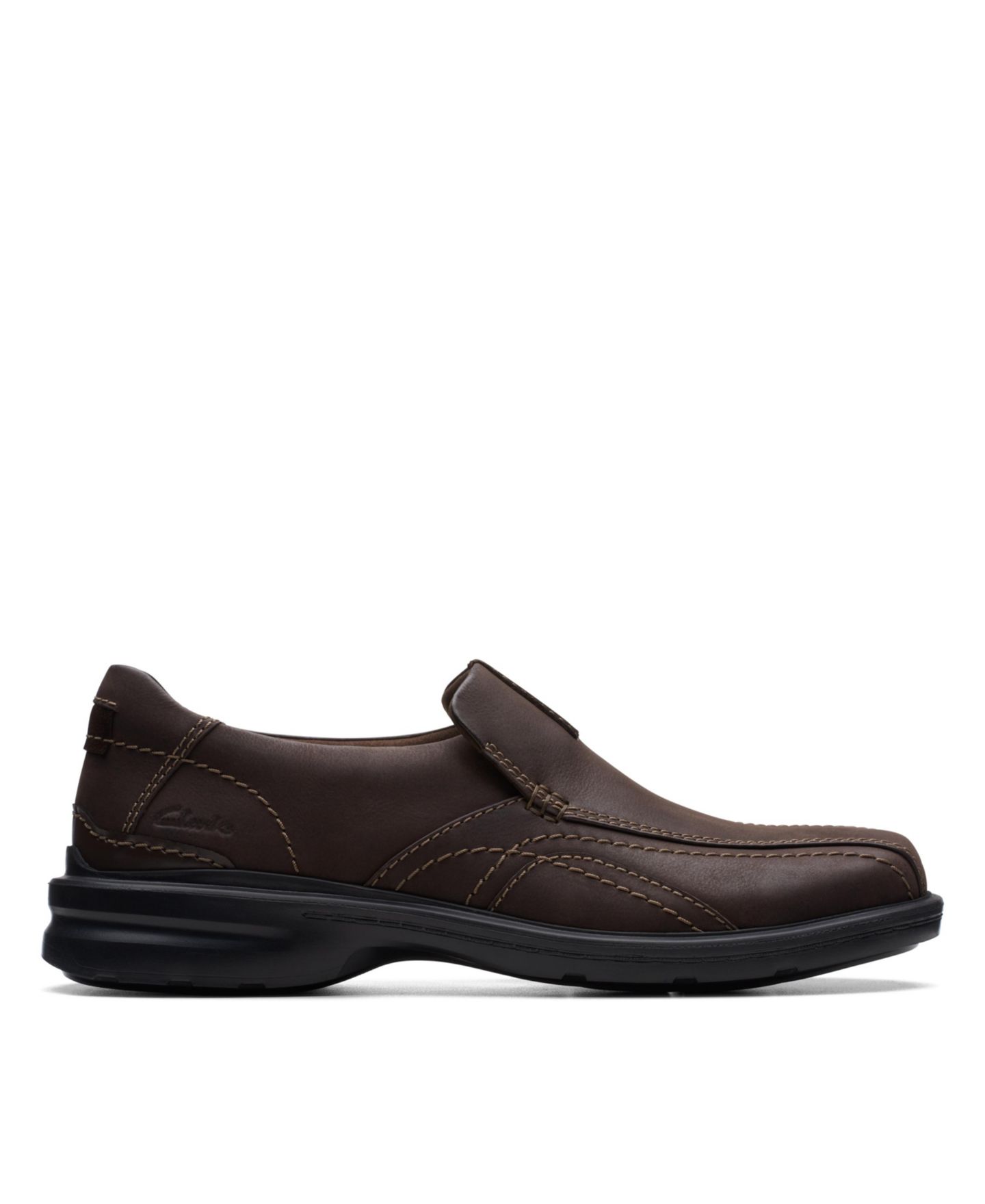 Мужские туфли Clarks Gessler Step, цвет: Тёмный коричневый кожаный — фото 2