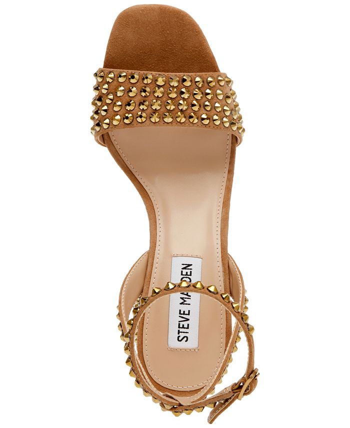 Steve Madden Women's Domini Embellished TwoPiece AnkleStrap Sandals