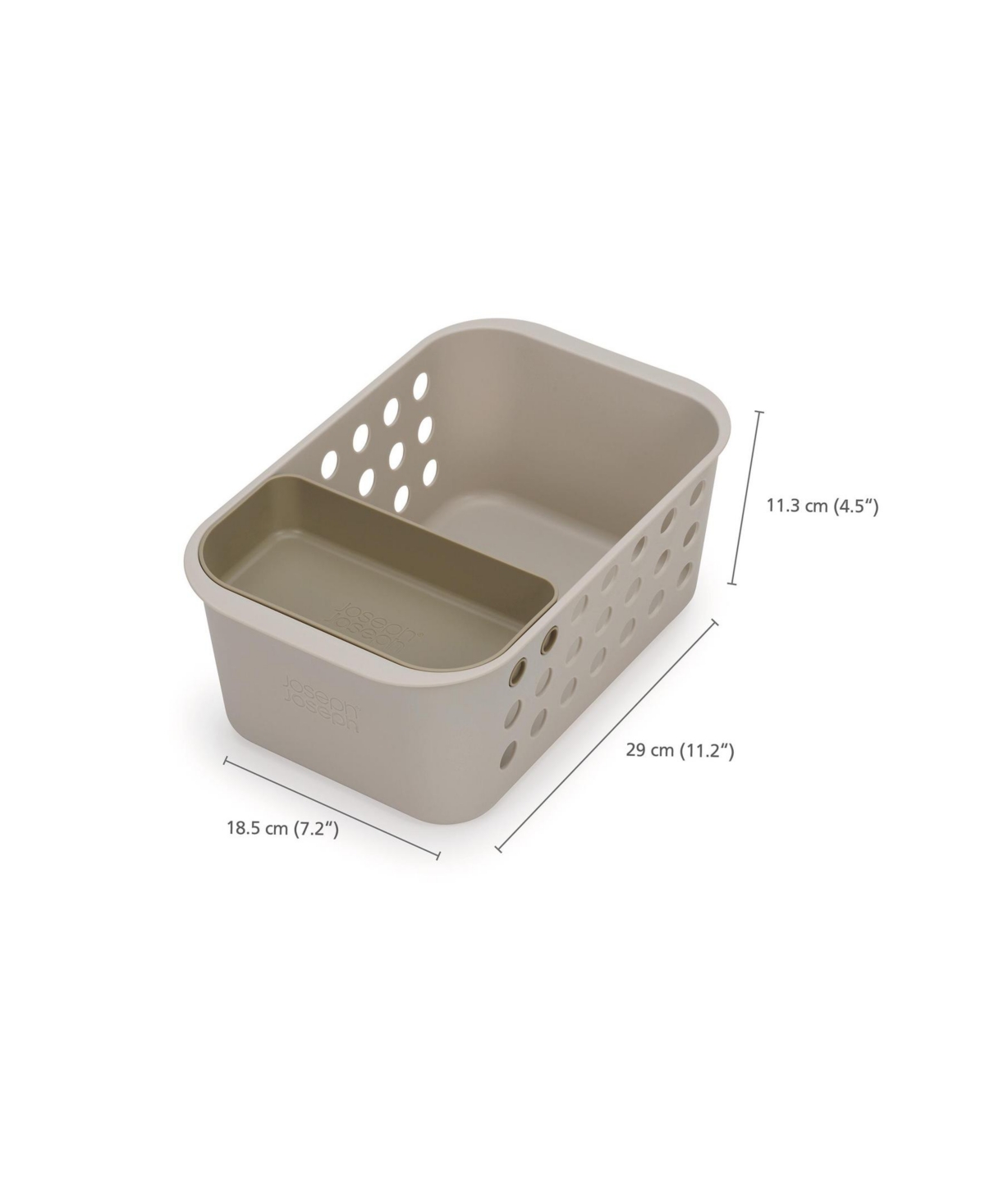 Joseph Joseph Easystore Large Bathroom Storage Basket In Ecru