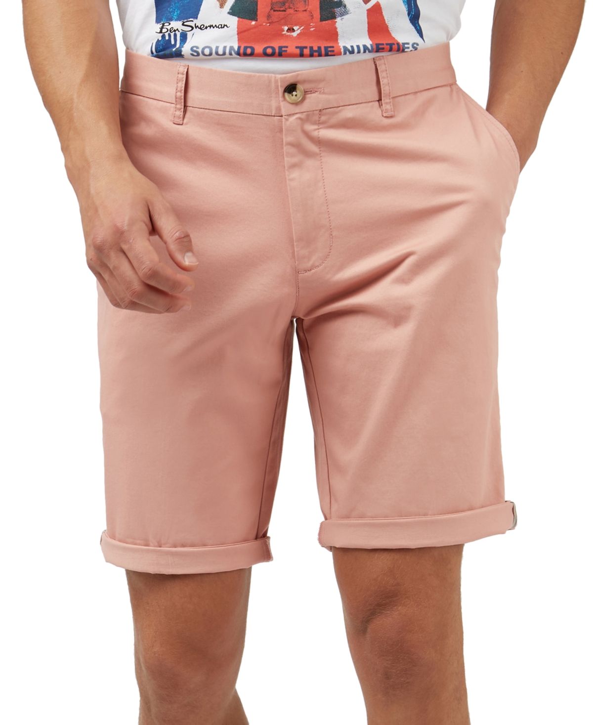 Shop Ben Sherman Men's Signature Chino Shorts In Light Pink