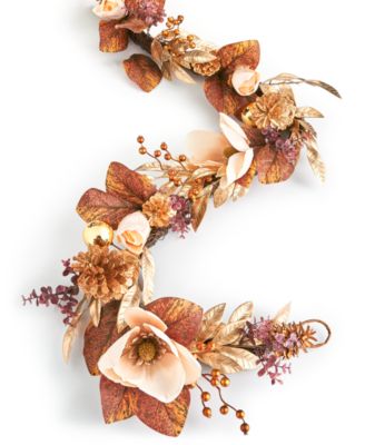Charter Club - Gilded Floral Garland