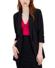 Gucci women's single button wool mix almost black tailored fitted blazer  size 38