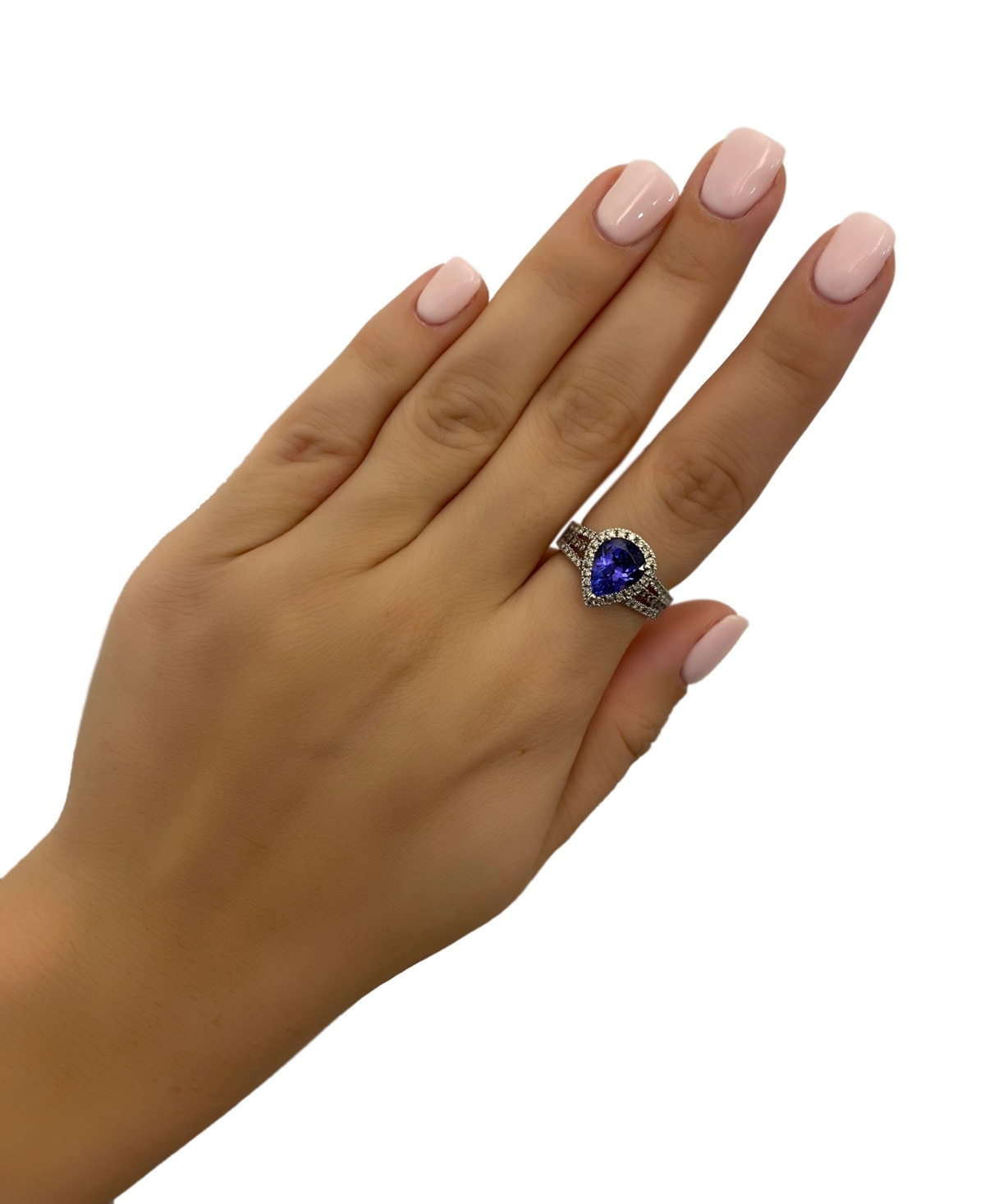 Le Vian Blueberry Tanzanite (2 ct. t.w.) & Diamond (5/8 ct. t.w.) Ring in 14k White Gold (Also available in 14K Rose Gold and 14K Gold) - Tanzanite  W