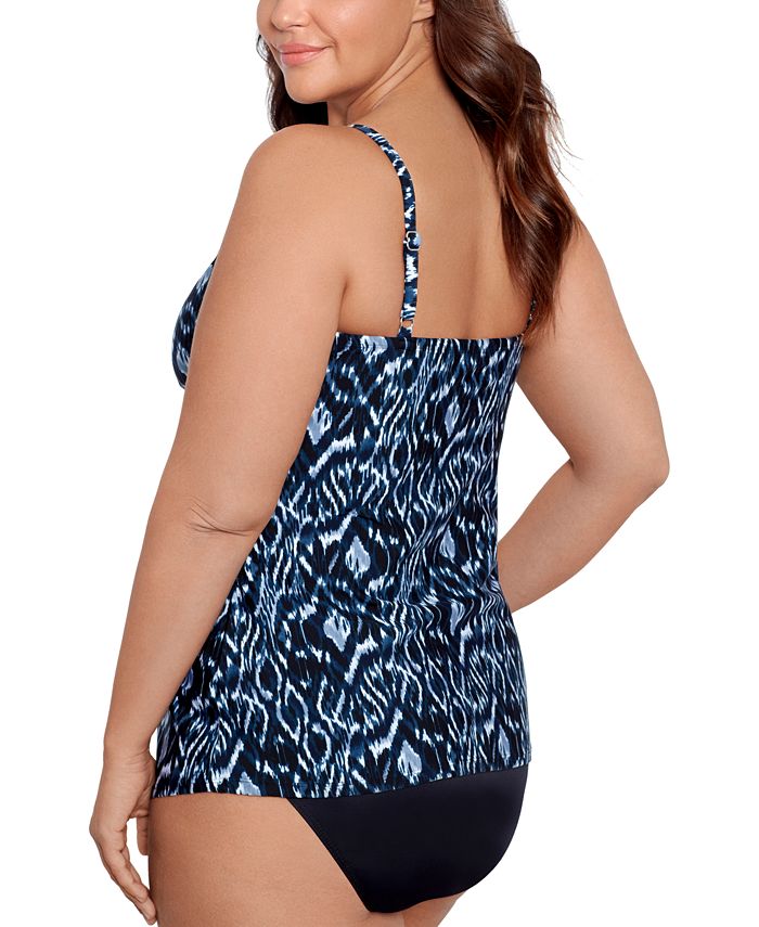 Miraclesuit Plus Size Palatium Love Knot Underwire Tankini Top Macys 5777