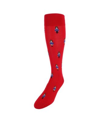 Men's The Nutcracker Over The Calf Christmas Mercerized Cotton Socks