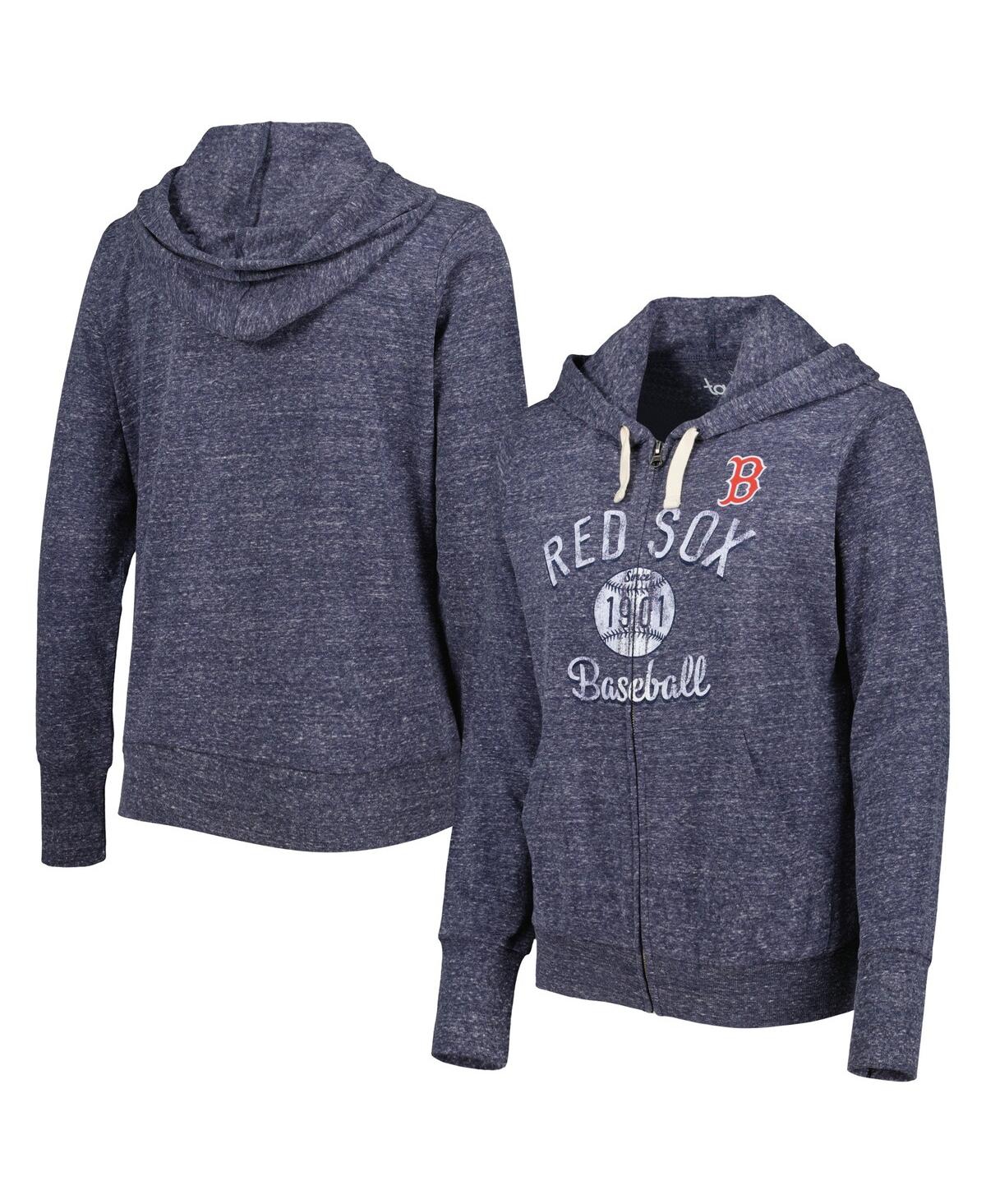 Touché Women's Touch Navy Boston Red Sox Training Camp Tri-blend Full-zip Hoodie