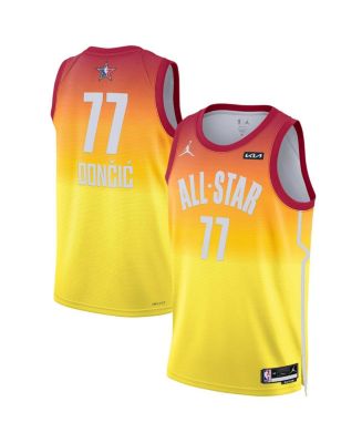 Jordan Men's Luka Doncic Orange 2023 NBA All-Star Game Swingman Jersey ...