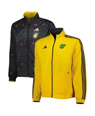 adidas Men's Yellow Jamaica National 2023 On-Field Anthem Full-Zip Jacket - Macy's
