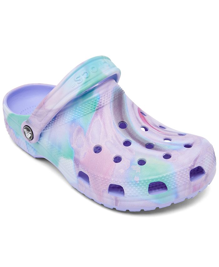 Crocs Big Kids Swirl Classic Clog Sandals from Finish Line - Macy's