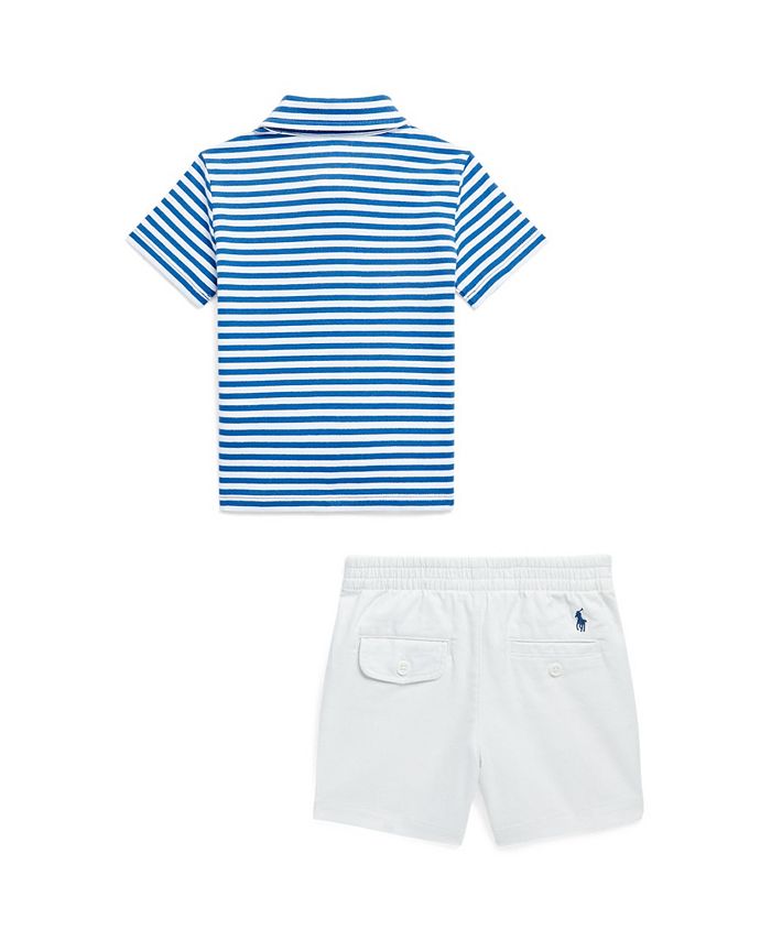 Polo Ralph Lauren Baby Boys Polo Shirt and Chino Shorts Set Macy's