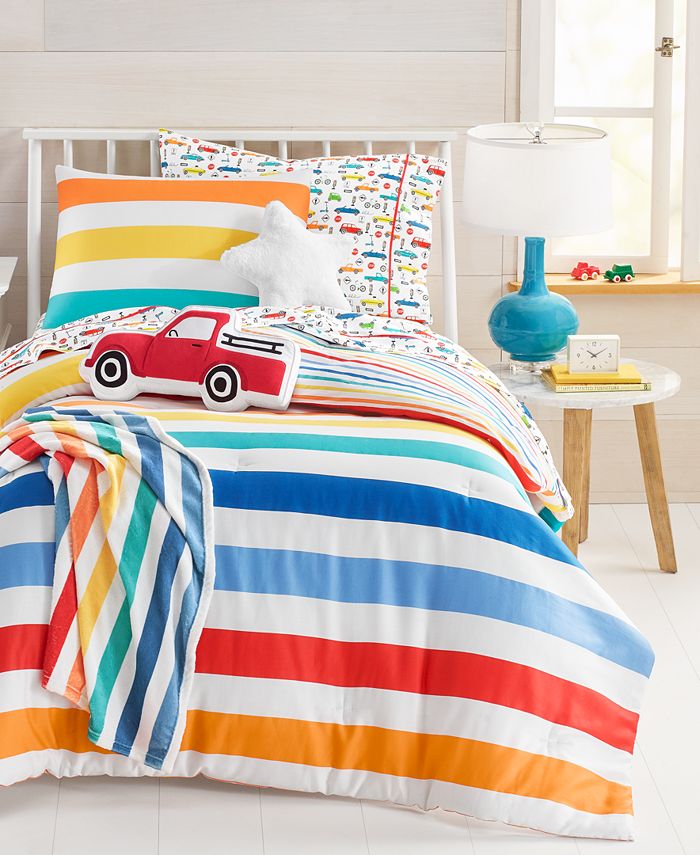  Colorful Childhood Toddlers Boys Girls Rainbow Stripe