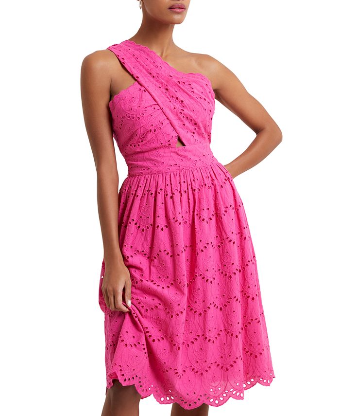 French connection top one shoulder dress