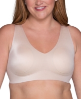 Vanity Fair Women's Beyond Comfort Sleek & Smooth Wireless Bra 72037 - Damask Neutral