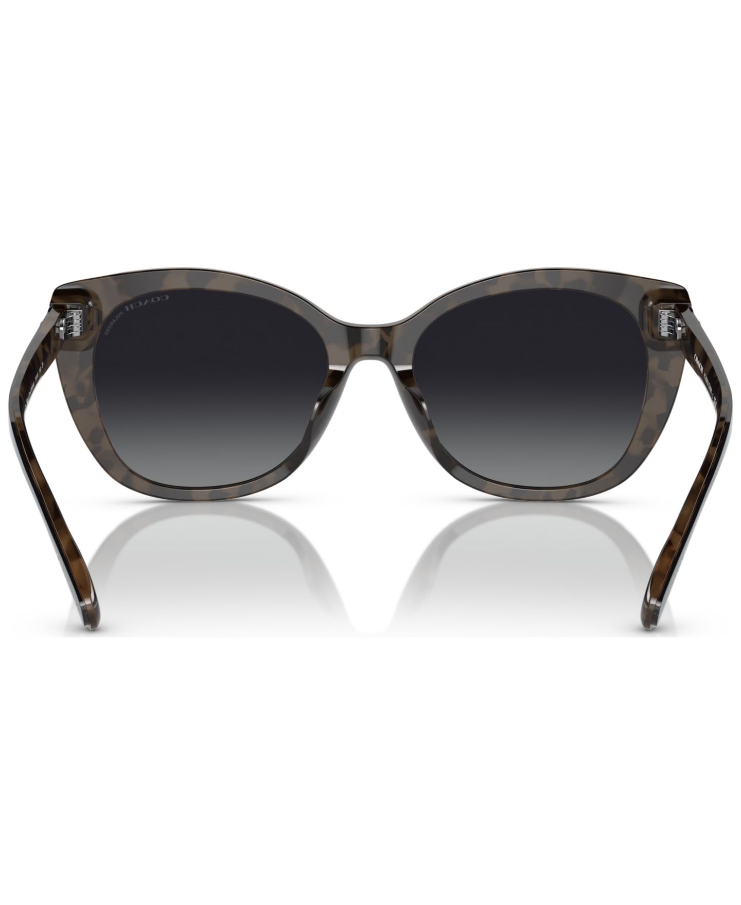 Женские солнцезащитные очки COACH Polarized Sunglasses, HC8365U, цвет: Чёрный / Черепаховый — фото 4