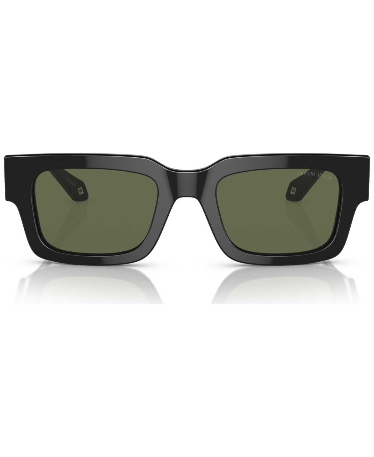 Shop Giorgio Armani Men's Polarized Sunglasses, Ar8184u52-p 52 In Black