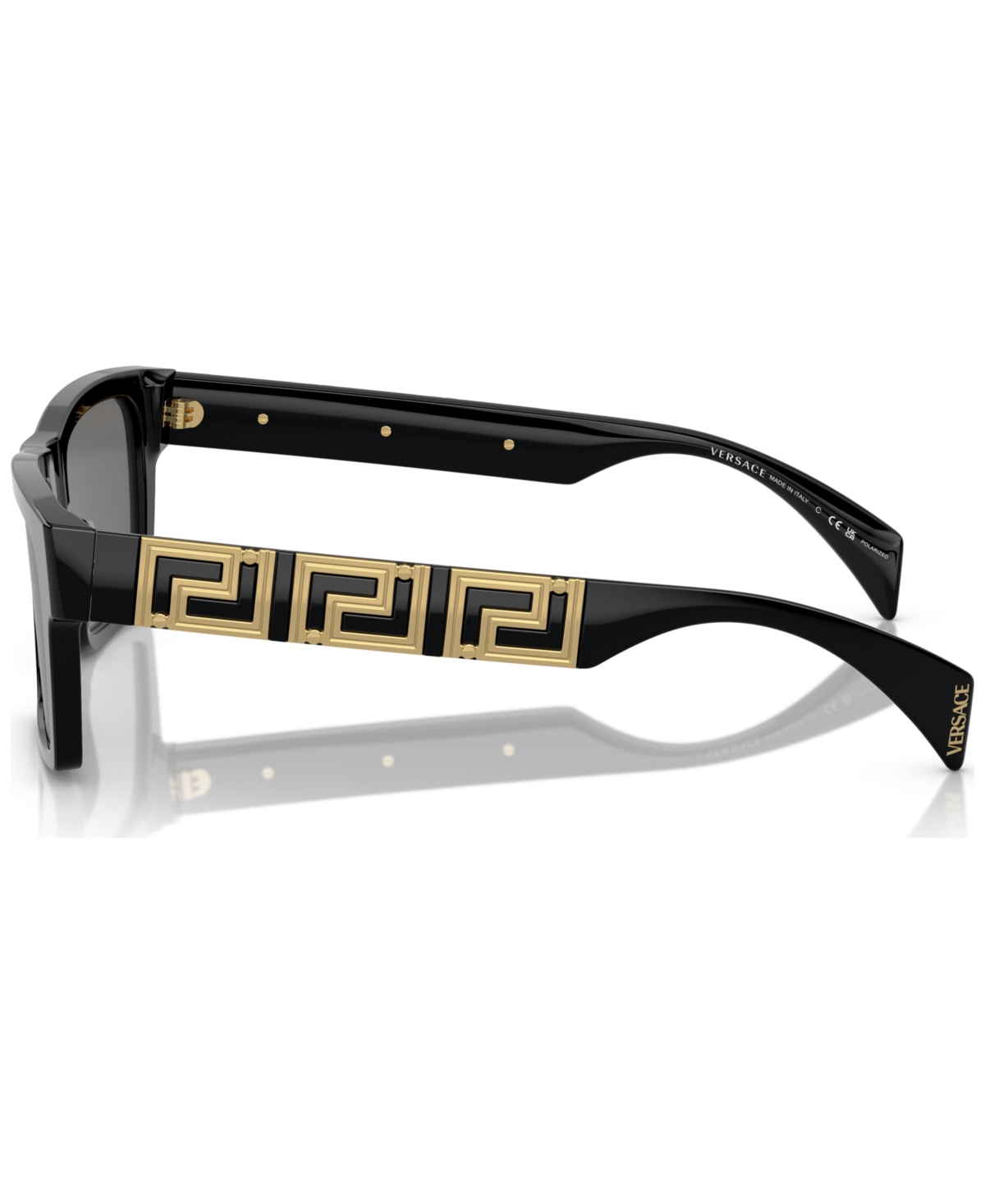 Shop Versace Men's Polarized Sunglasses, Ve4445 In Black