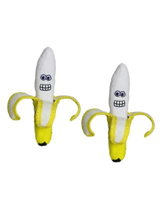 Funny Food Banana, 2-Pack Dog Toys