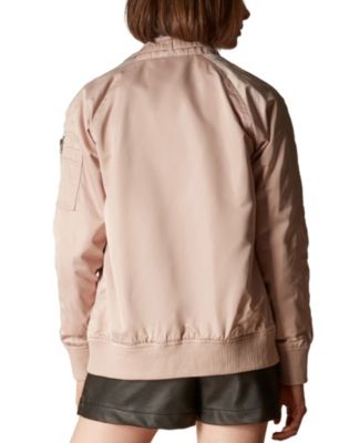 Women's Satin Bomber Jacket