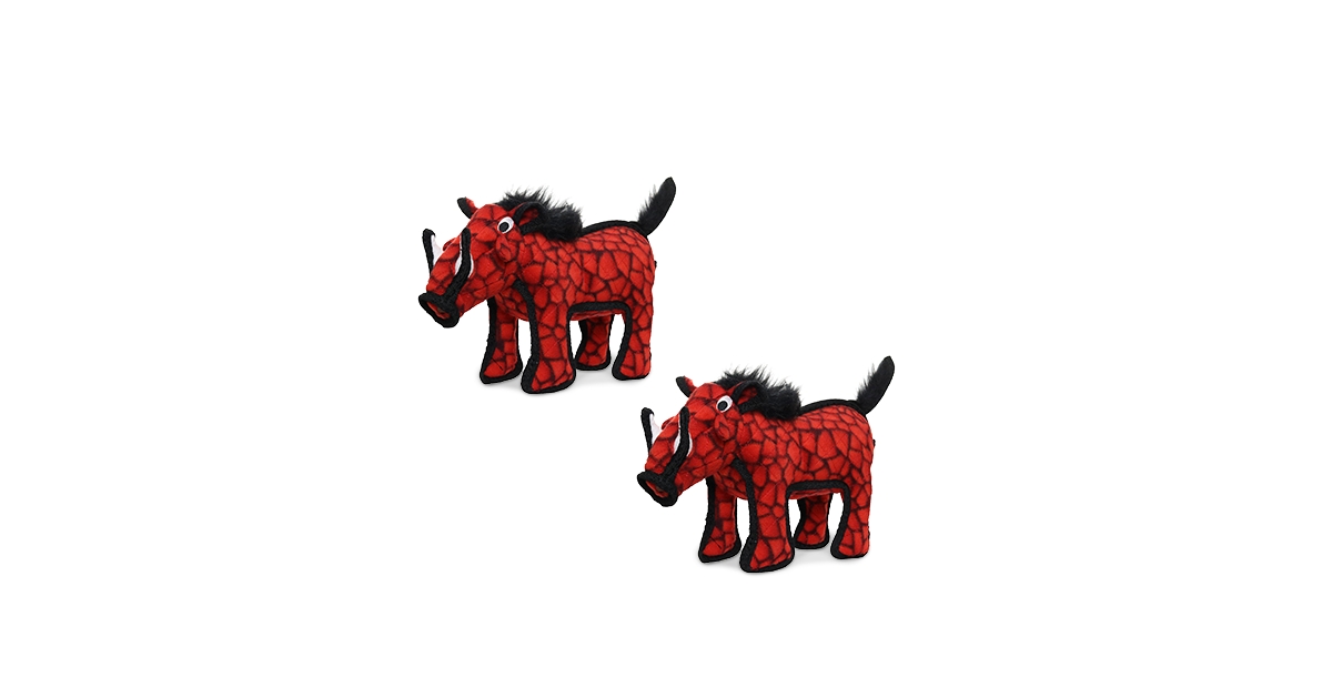Desert Warthog Red, 2-Pack Dog Toys - Red