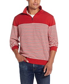 Men&apos;s Striped Zip Sweater