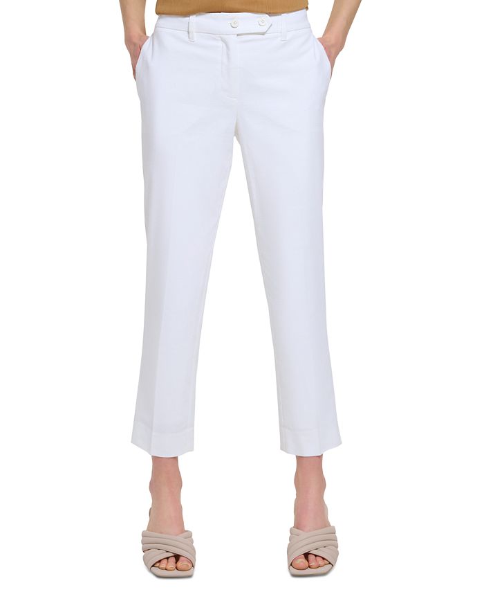 Calvin klein outlet linen pants womens
