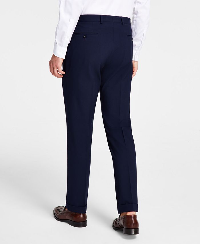 Michael Kors Men's Pleated Solid Classic Fit Pants - Macy's