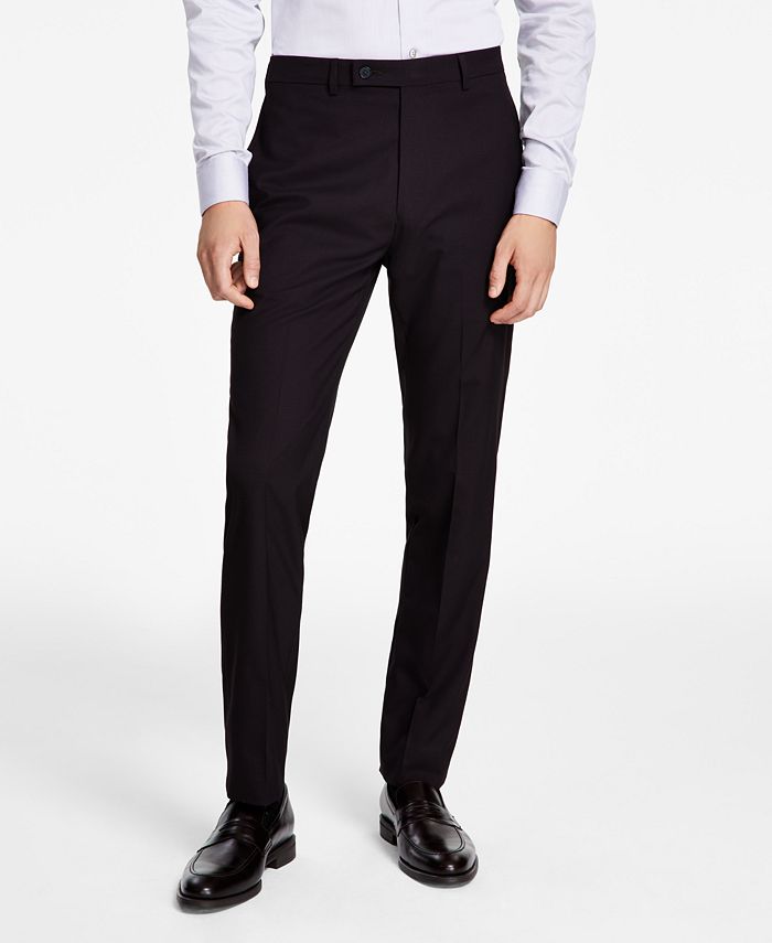 Calvin Klein Men's SlimFit MicroCheck Dress Pants Macy's