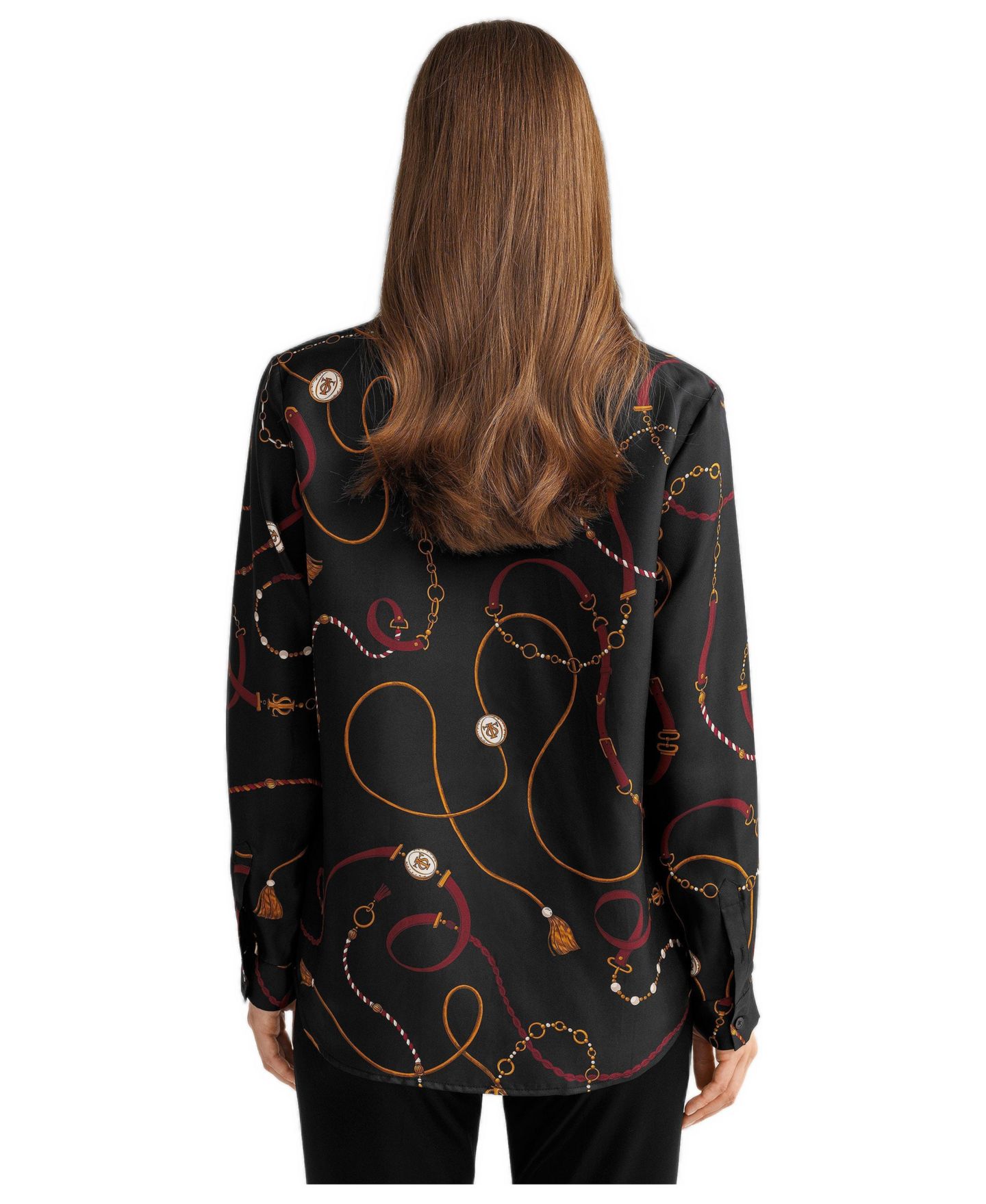 Женская рубашка LILYSILK Louisville Print Silk, цвет: С принтом — фото 6