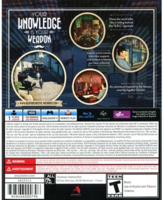 Agatha Christie - The ABC Murders - Playstation 4