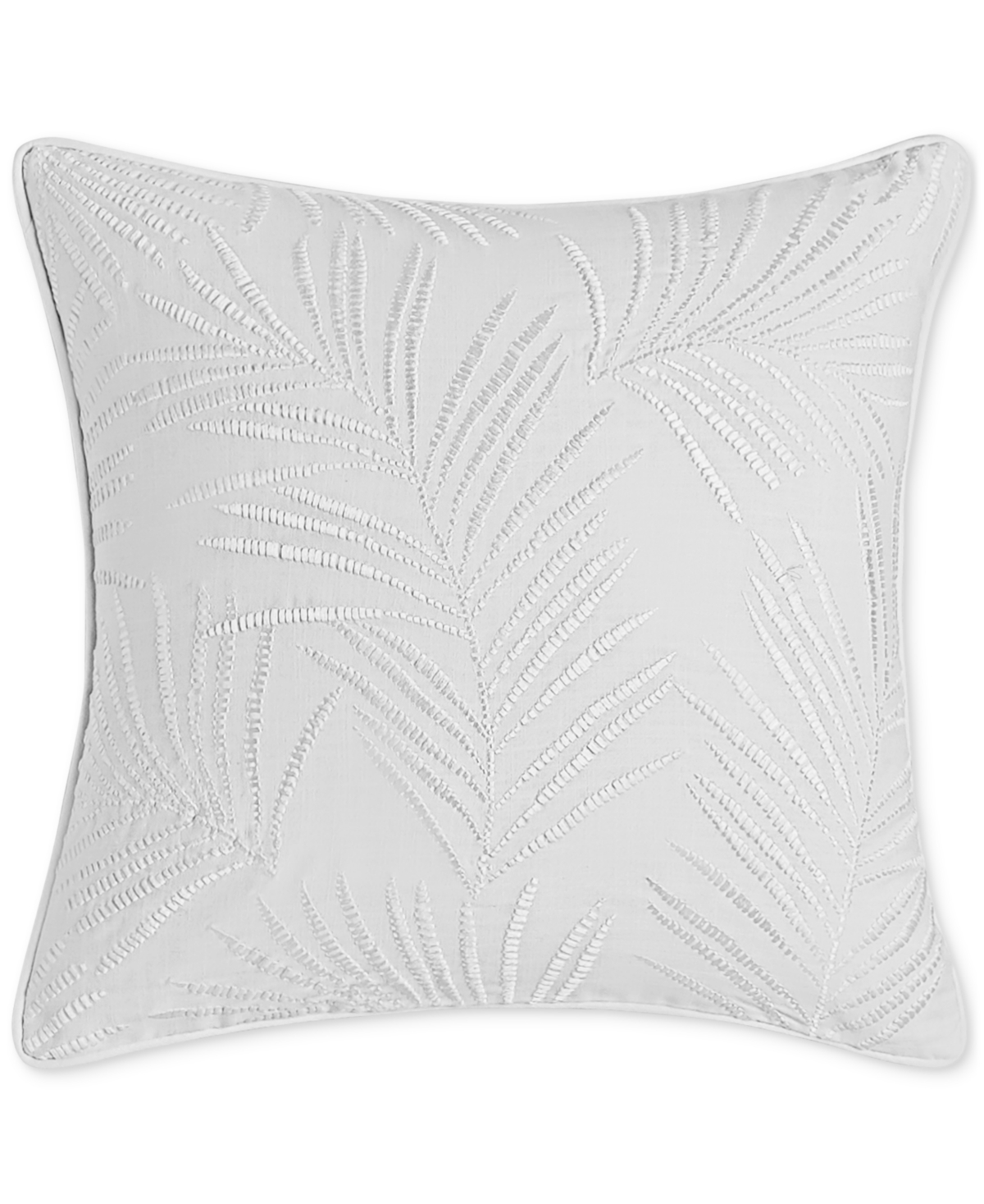 Charter Club Damask Designs Woven Tile Decorative Pillow, 18" X 18",, Created For Macy's In Tropical Leaves