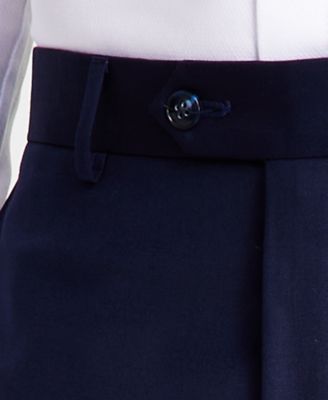 Men's Classic-Fit Wool-Blend Stretch Solid Suit Separates Pant