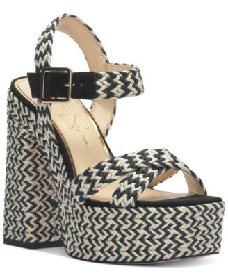 Jessica Simpson - Brycen Ankle-Strap Slingback Espadrille Platform Sandals
