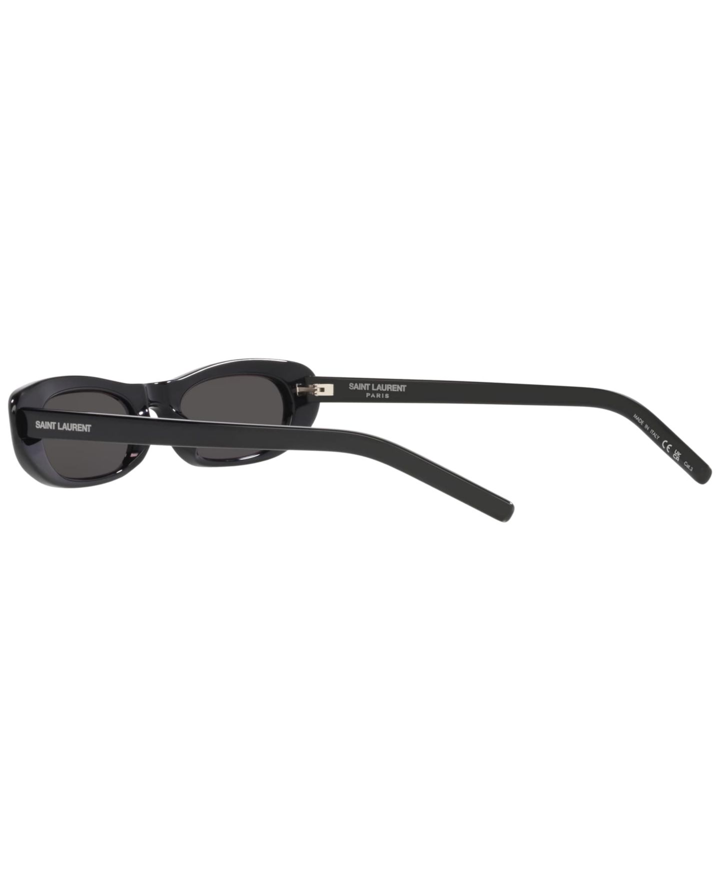 Женские солнцезащитные очки Saint Laurent Sunglasses, SL 557 Shade, цвет: Чёрный — фото 6