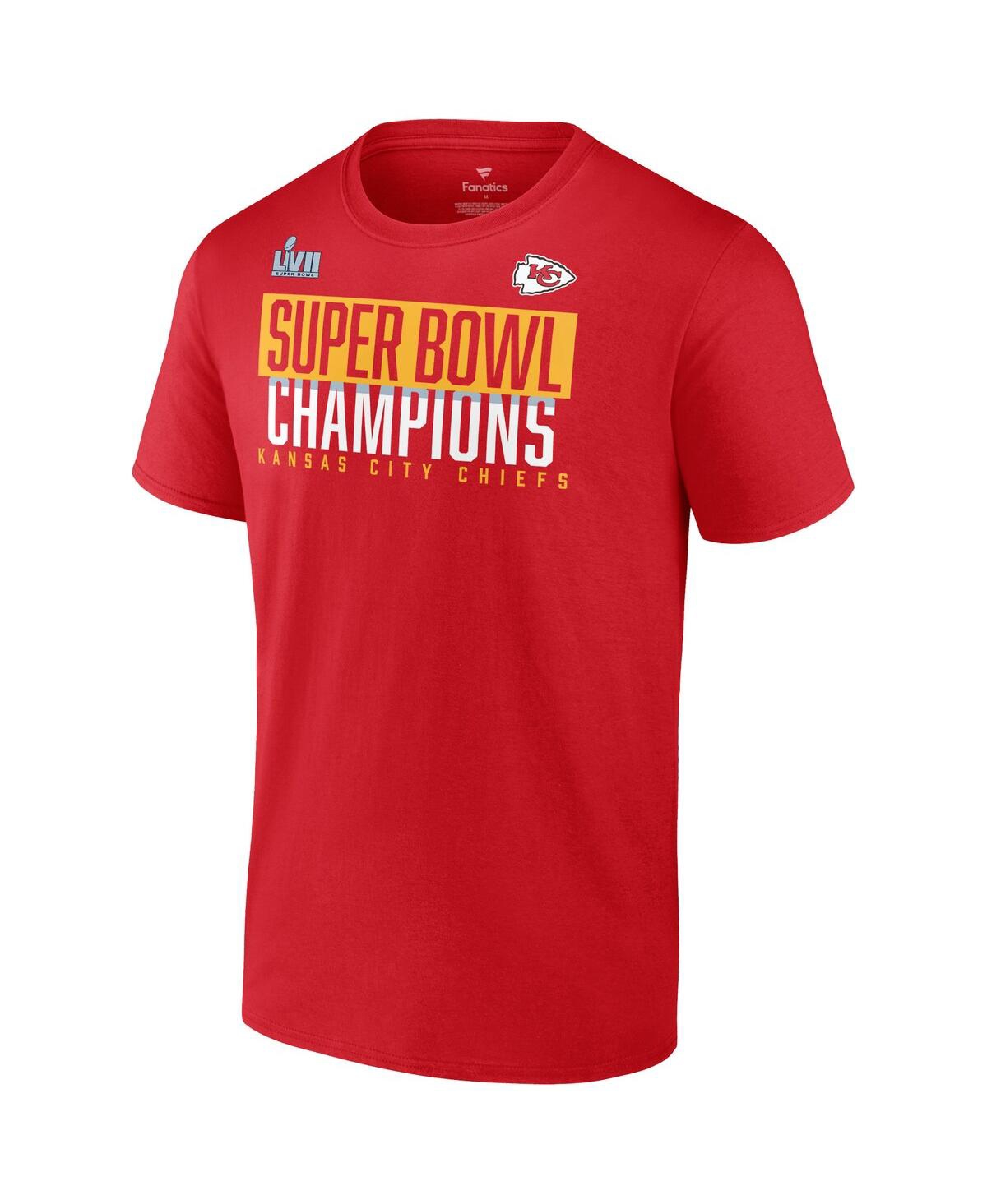 Fanatics Branded Red Kansas City Chiefs Super Bowl Lvii Champions Foam Finger T-shirt In Red