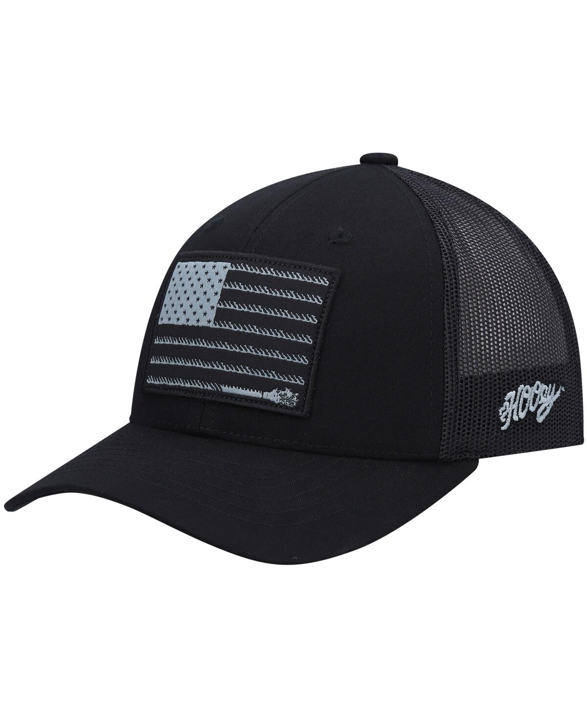 Shop Hooey Big Boys  Black Liberty Roper Trucker Mesh Snapback Hat