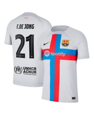 Men's Nike Frenkie de Jong Gray Barcelona 2022/23 Third Vapor