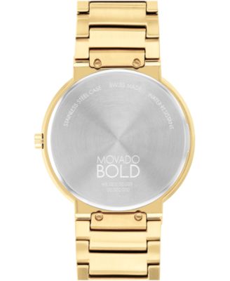 Men's Bold Horizon Swiss Quartz Ionic Plated Light Gold-Tone Steel Watch 40mm