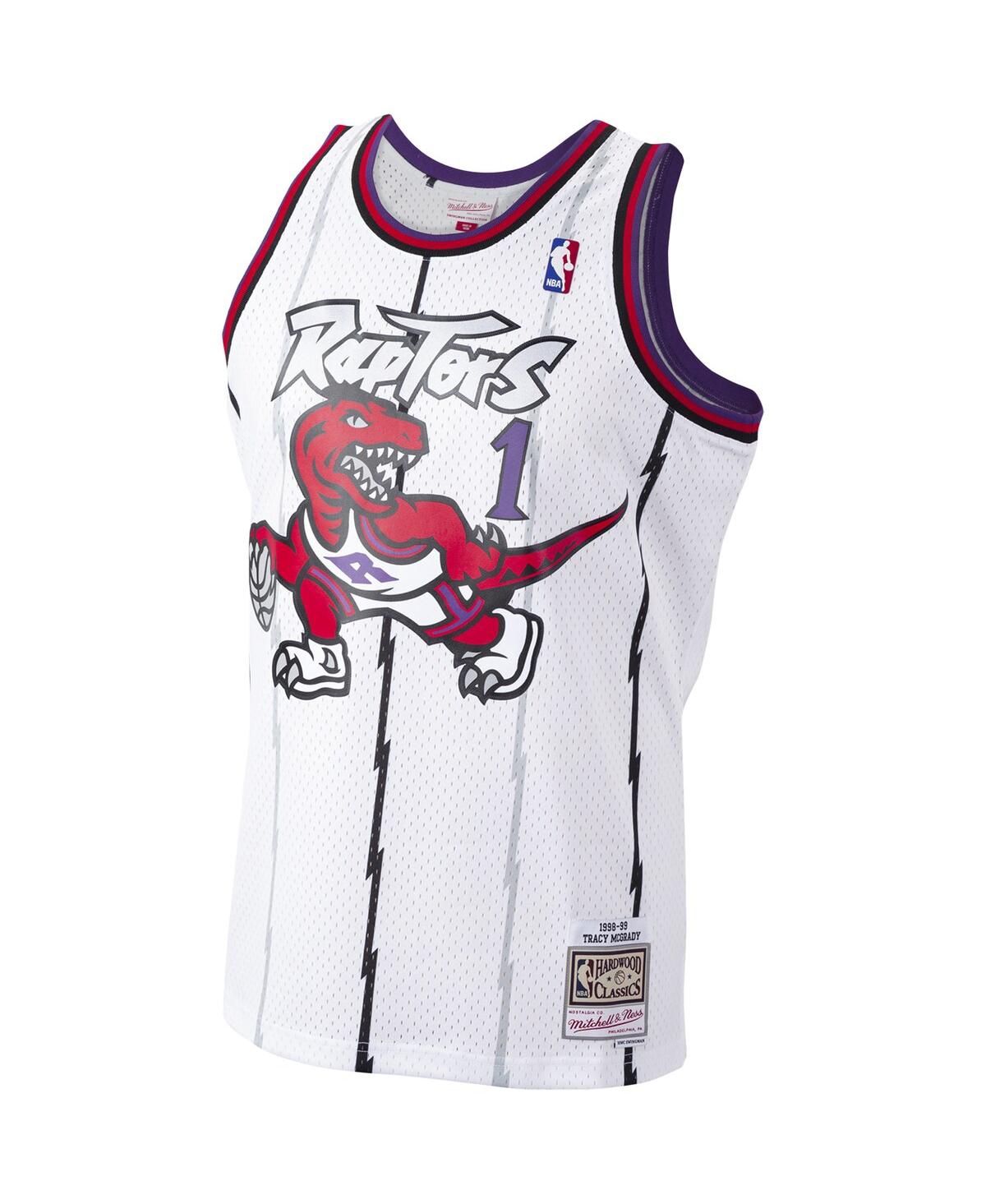 Men's Mitchell & Ness Tracy McGradyToronto Raptors 1998-99 Hardwood Classics Swingman Player Jersey - White