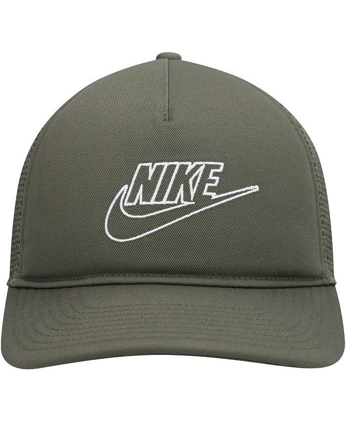 Nike Men's Olive Classic99 Futura Trucker Snapback Hat & Reviews ...