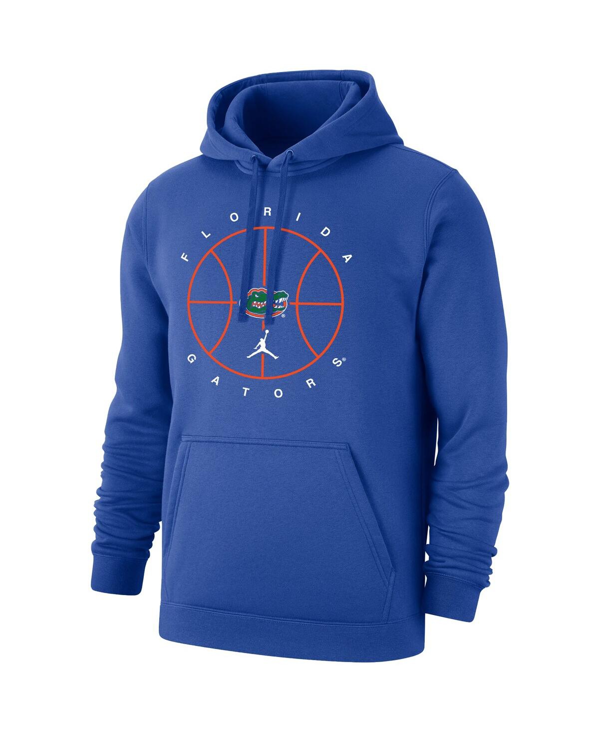 Men's JordanFlorida Gators Basketball Icon Club Fleece Pullover Hoodie - Royal