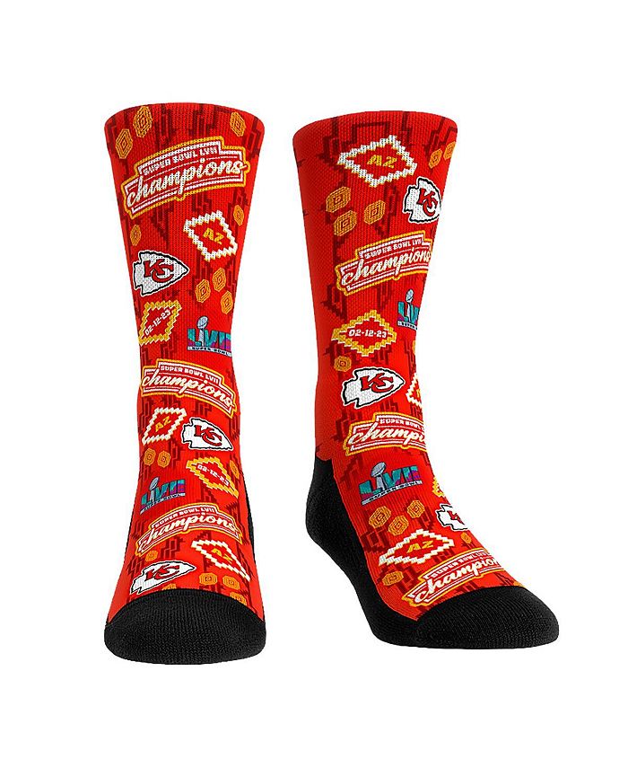 Rock 'Em Men's and Women's Socks Kansas City Chiefs Super Bowl LVII