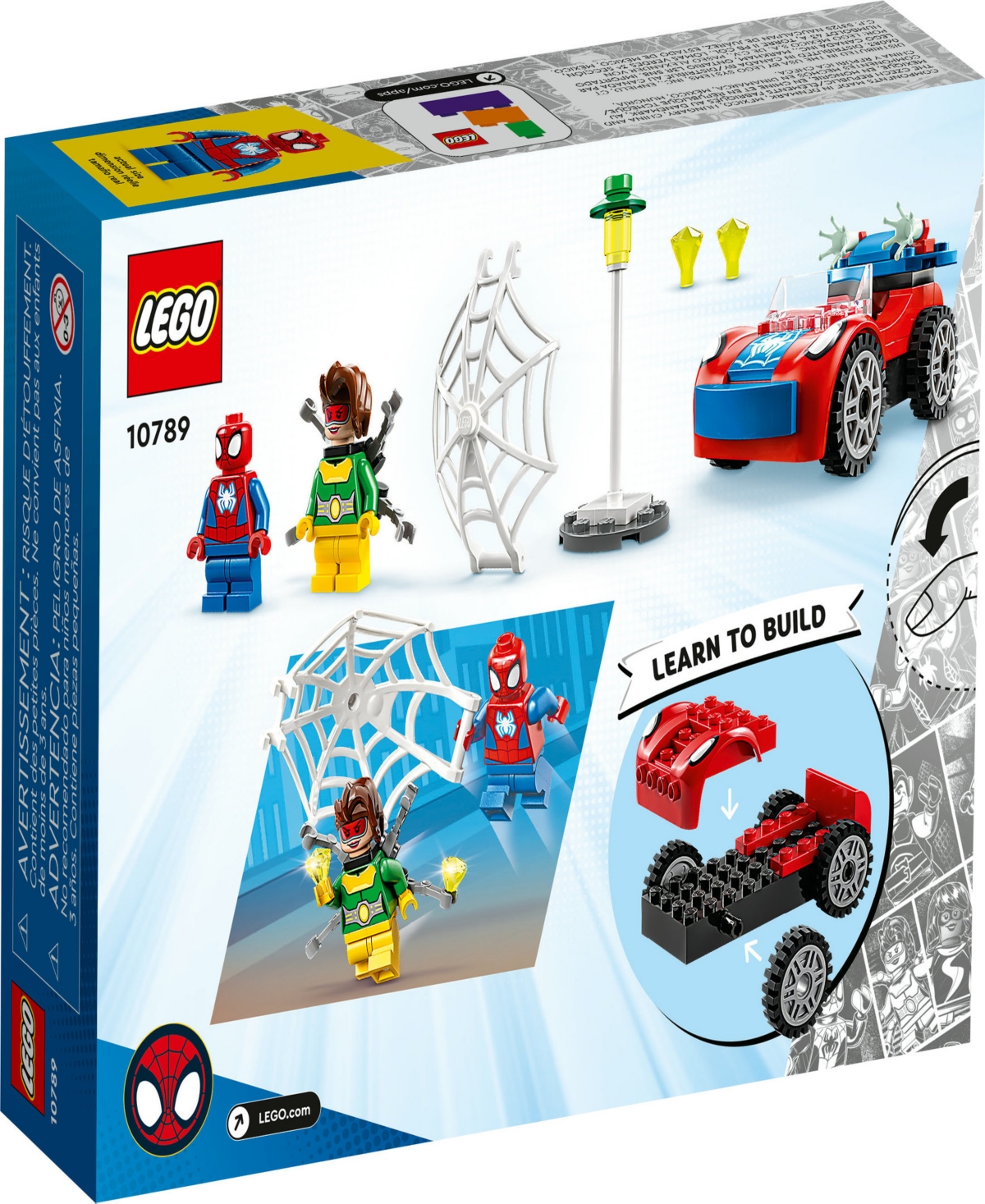 Shop Lego Marvel 10789 Spidey Spider-man's Car And Doc Ock Toy Building Set With Spidey & Doc Ock Minifigures In Multicolor