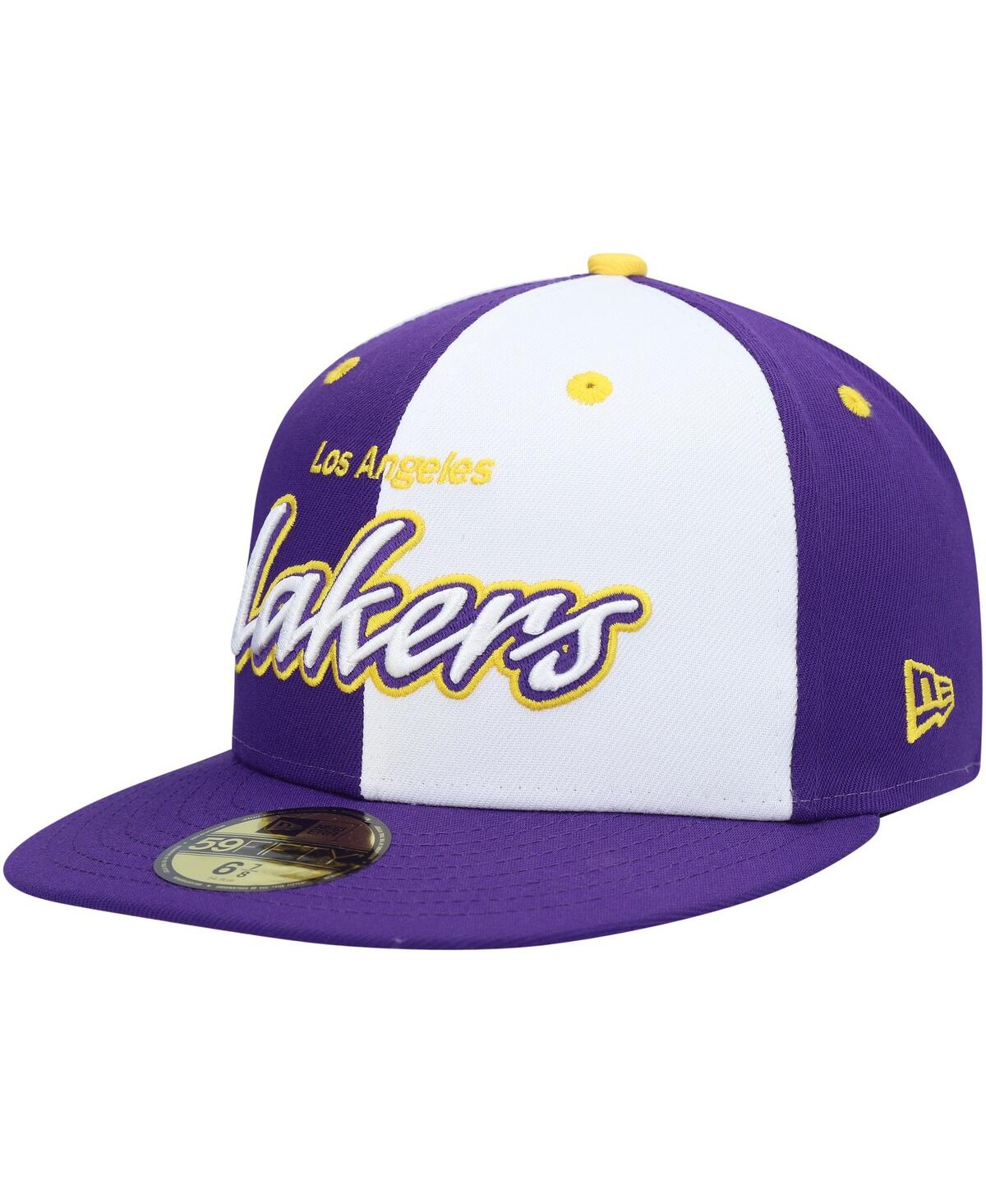 Men's New Era White Los Angeles Lakers Griswold 59FIFTY Fitted Hat - White