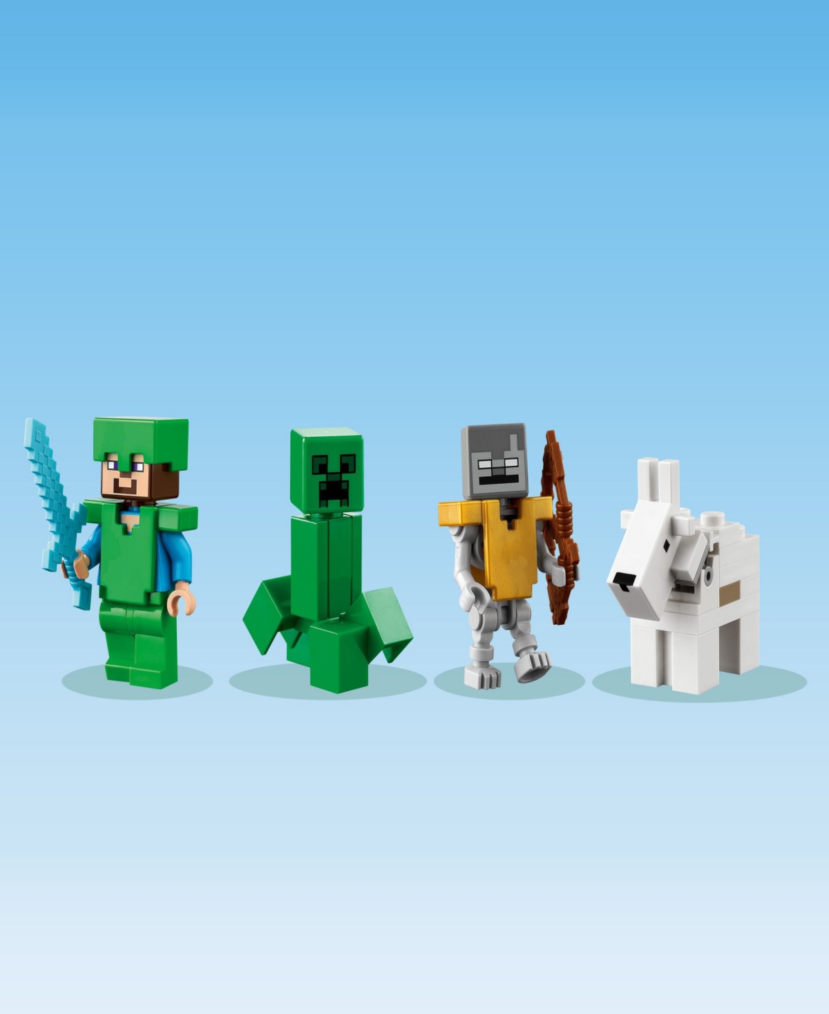 Shop Lego Minecraft The Frozen Peaks 21243 Toy Building Set With Steve, Creeper, Stray And Goat Figures In Multicolor