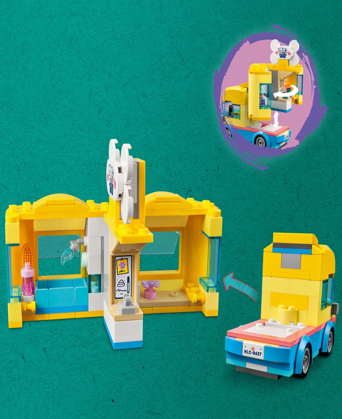 Shop Lego Friends Dog Rescue Van 41741 Building Set, 300 Pieces In Multicolor
