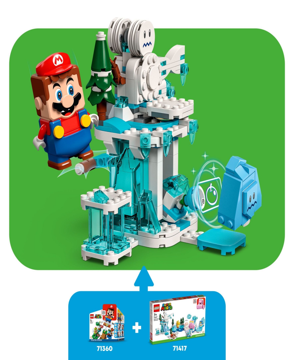 Shop Lego Super Mario Fliprus Snow Adventureâ Expansion Set 71417 Building Set, 567 Pieces In Multicolor