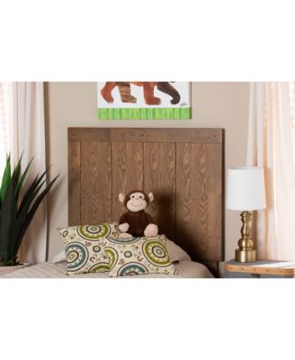 Patwin Modern and Contemporary Transitional Twin Size Finished Wood Headboard