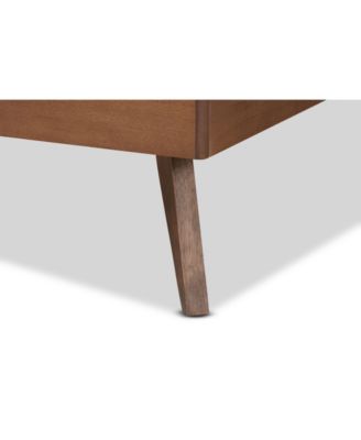 Lissette Mid-Century Modern Twin Size Finished Wood Platform Bed Frame