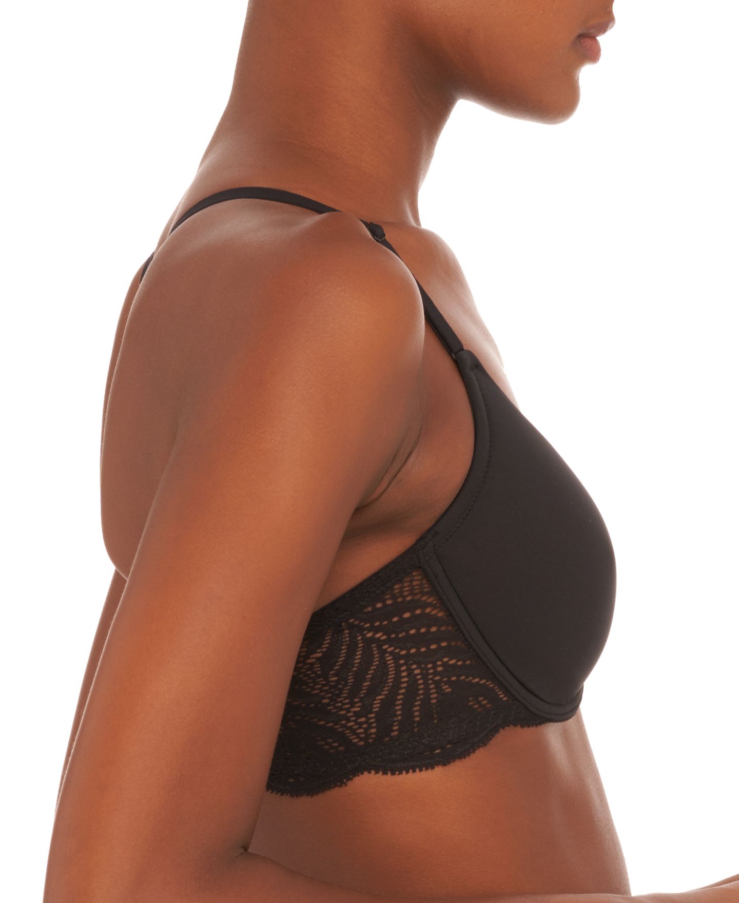 Бра Contour, на косточках, застёжка спереди — Natori, цвет: Чёрный — фото 4