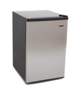 Energy Star 2.1 cu. ft. Stainless Steel Upright Freezer with Lock